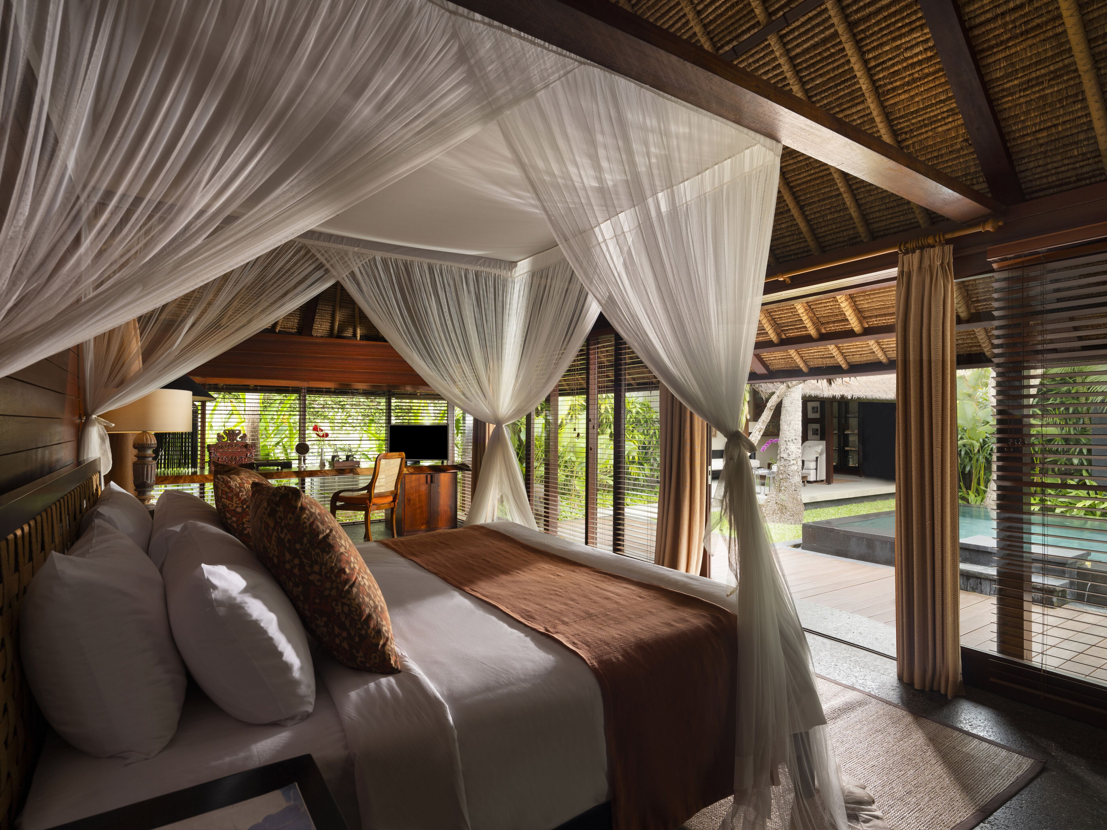 two-bedroom private estate pool villa | 2 bedrooms, premium bedding, minibar, in-room safe