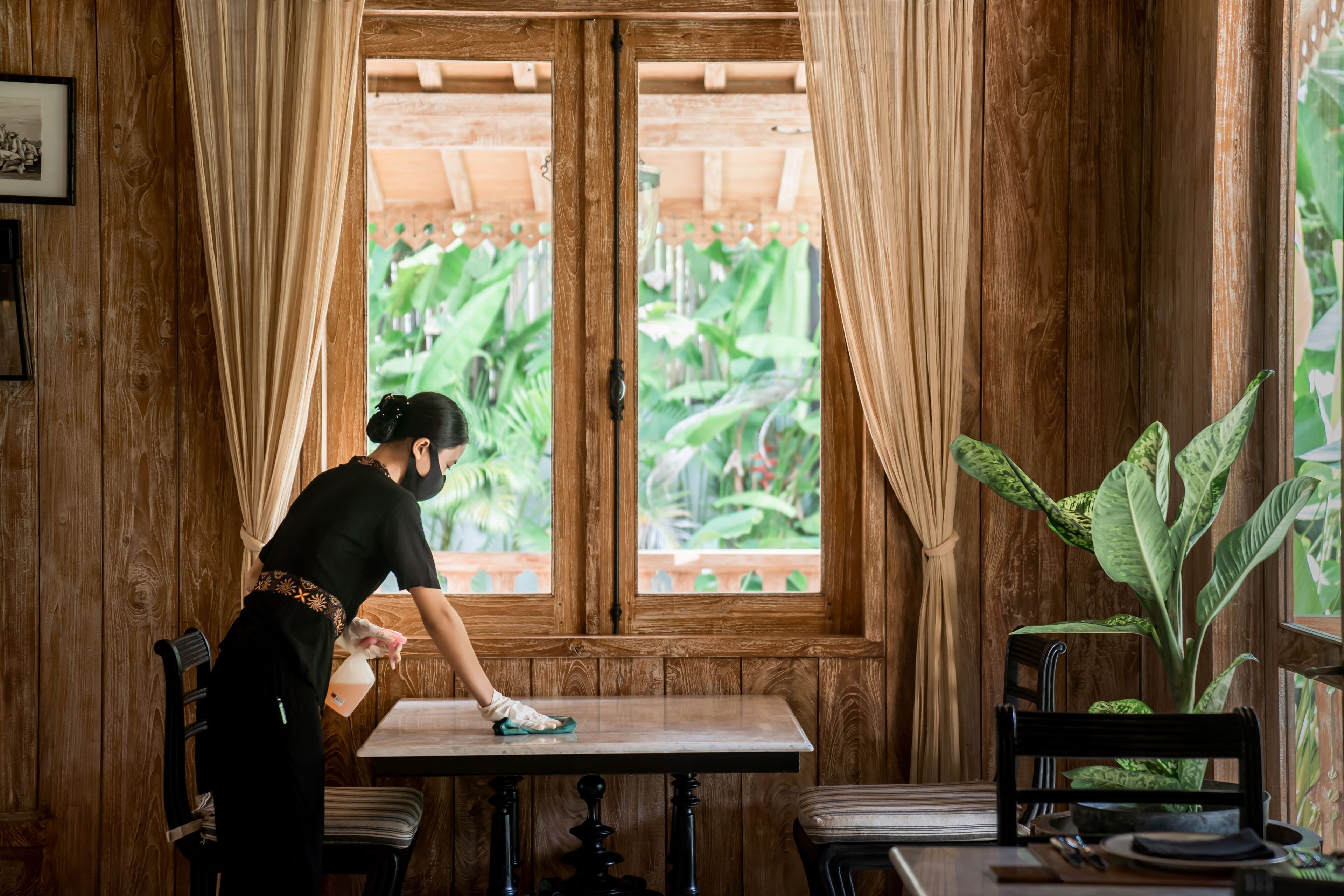 breakfast, lunch, dinner served; indonesian cuisine, garden views