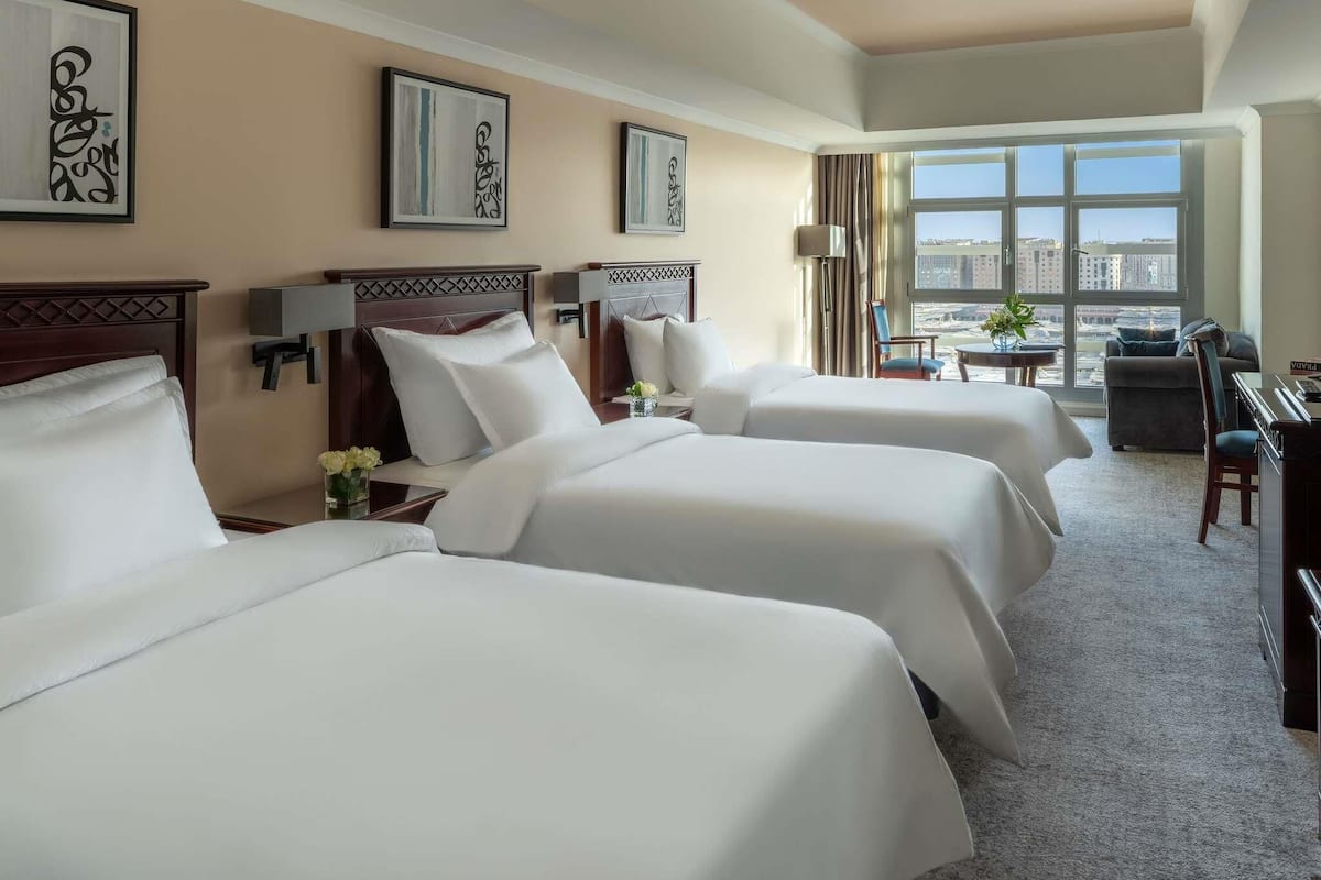 Executive Room, 3 Single Beds (Haram View) | Premium bedding, minibar, in-room safe, desk