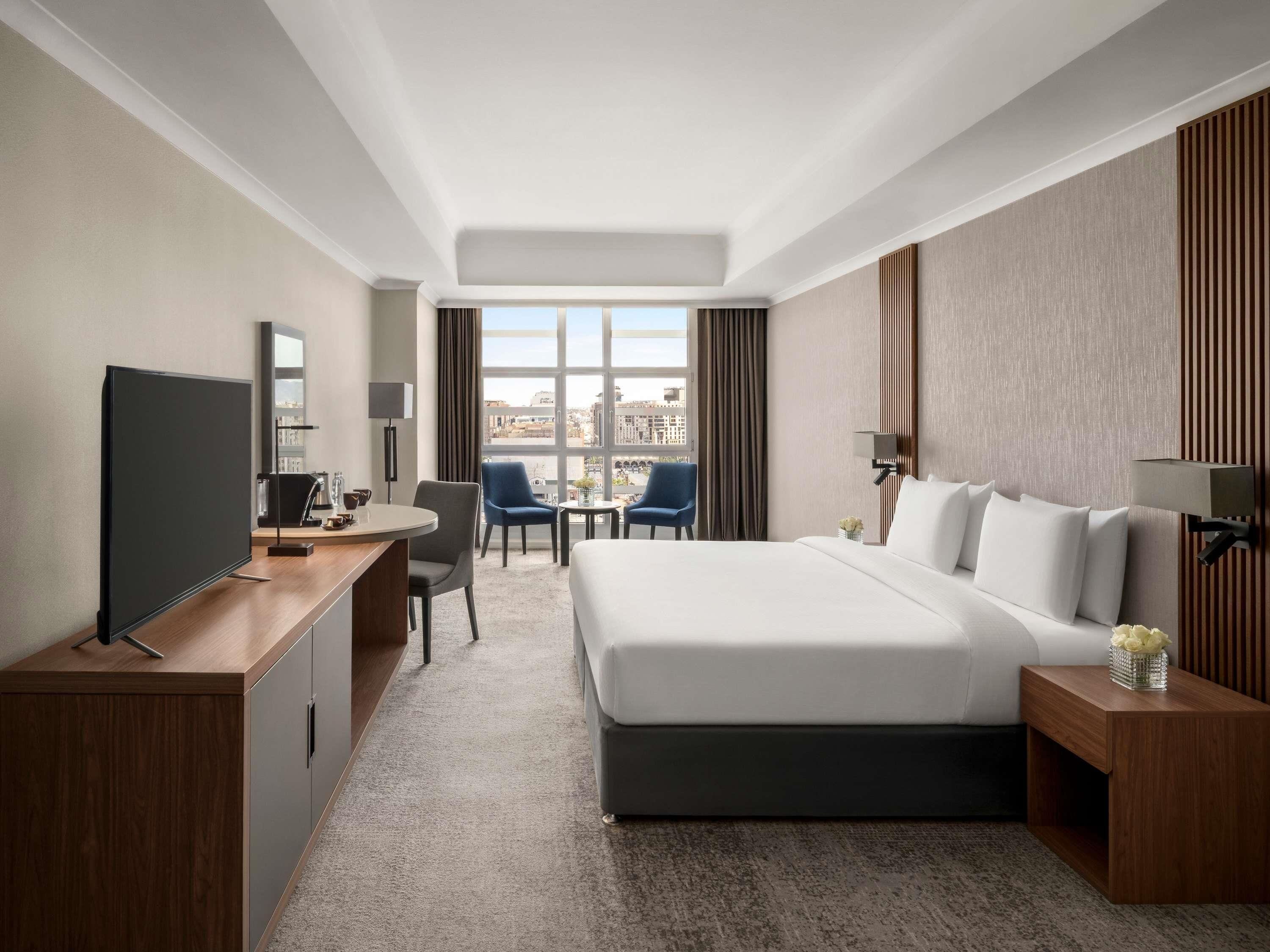 Superior Room, 1 King Bed (Partial Haram View) | Premium bedding, minibar, in-room safe, individually decorated