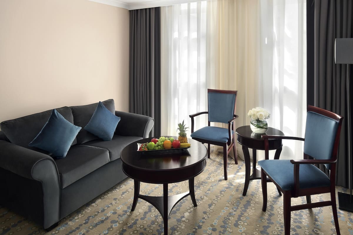 1 quarto, roupas de cama premium, frigobar, cofres nos quartos