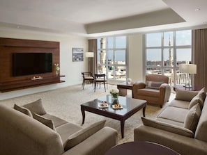 Presidential Suite, 3 Bedrooms | Premium bedding, minibar, in-room safe, individually decorated