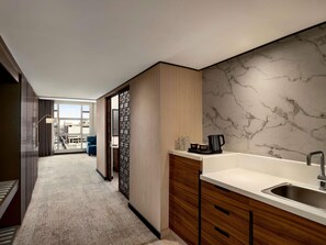 Junior Suite, 1 King Bed | Premium bedding, minibar, in-room safe, individually decorated