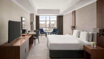 Ropa de cama de alta calidad y minibar