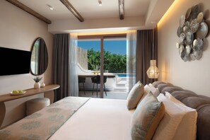 Luxury-Zweibettzimmer | Minibar, Zimmersafe, Schreibtisch, laptopgeeigneter Arbeitsplatz