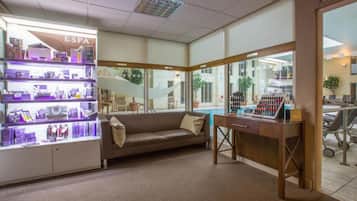 Body treatments, aromatherapy, body wraps, body scrubs, facials