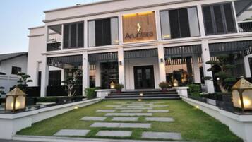 Fassade der Unterkunft