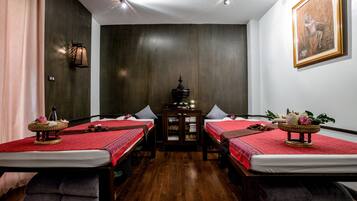Body treatments, aromatherapy, Thai massages, body wraps, body scrubs