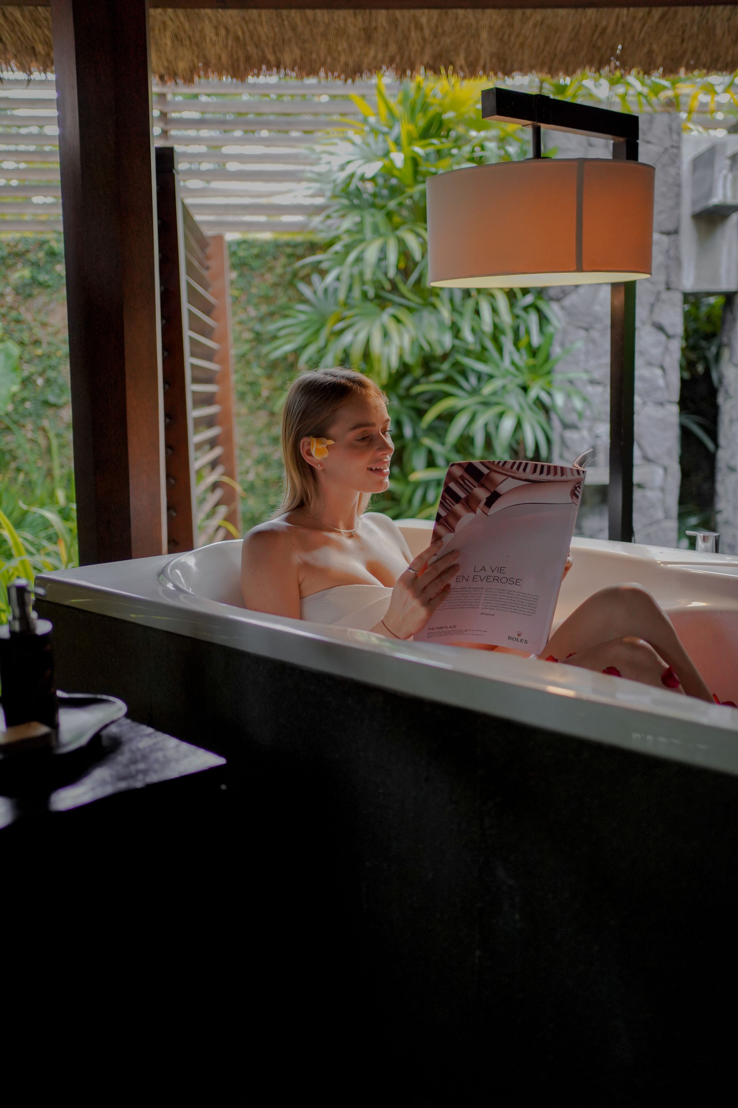 One Bedroom Deluxe Pool Villa with Free Benefit | Bathroom | Separate tub and shower, rainfall showerhead, free toiletries