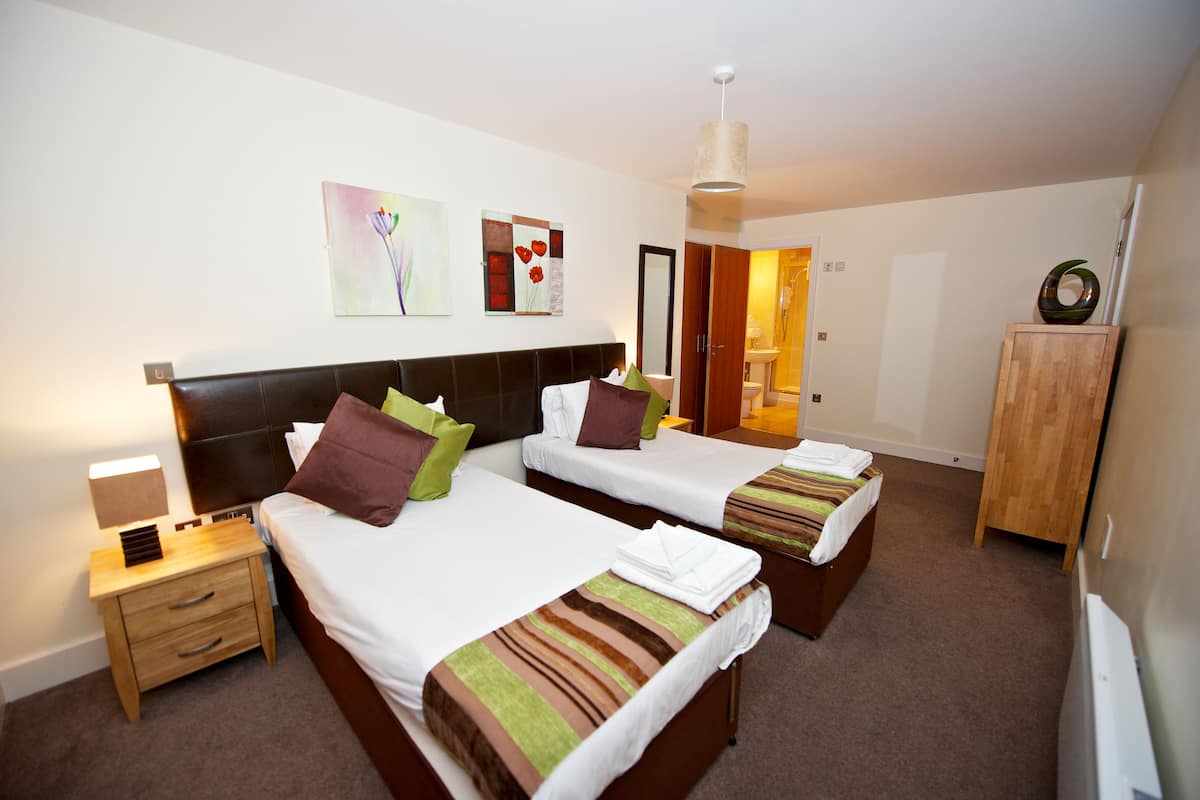 Pillow-top beds, blackout curtains, iron/ironing board