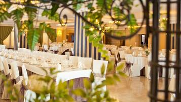 Outdoor wedding area