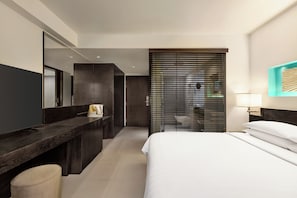 Premium bedding, down duvets, in-room safe, desk