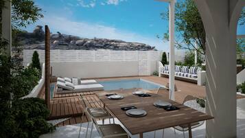 Honeymoon Studio Suite, Private Pool, Garden View | Pemandangan taman