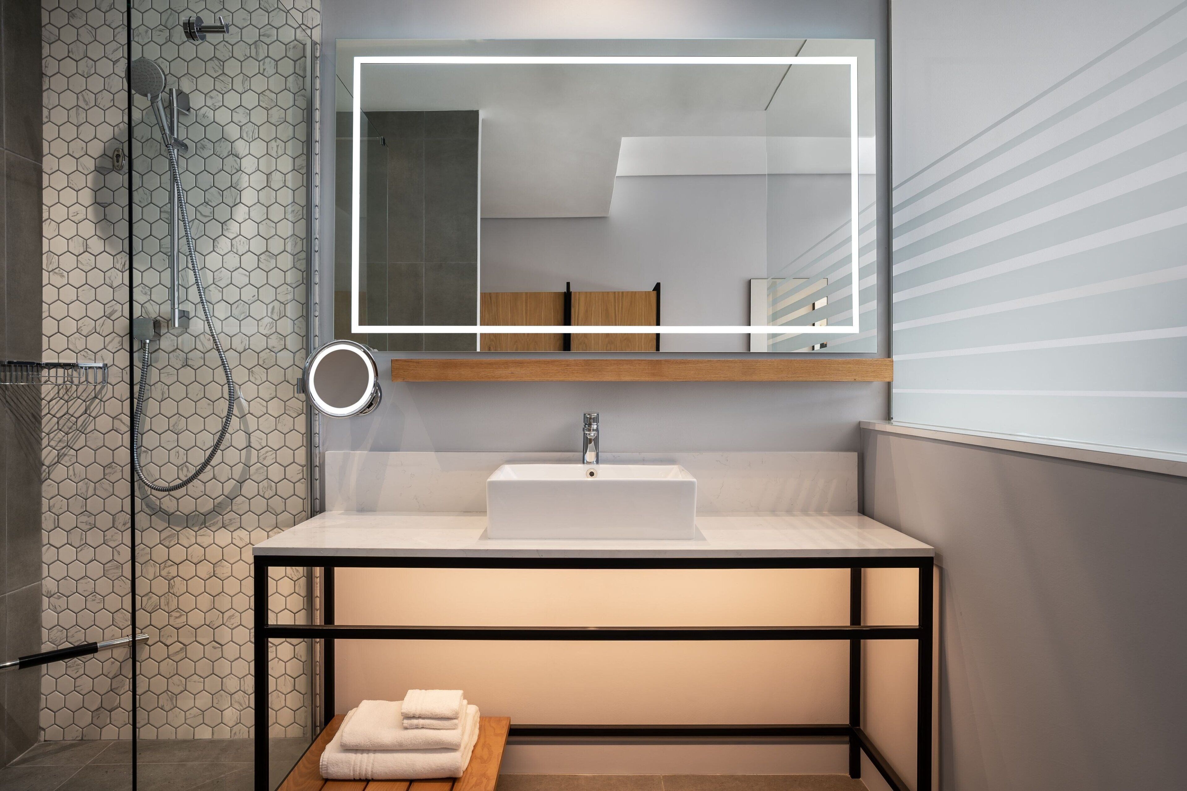 free toiletries, hair dryer, bathrobes, slippers