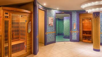 Relax in our spa area, featuring a sauna and a small pool.