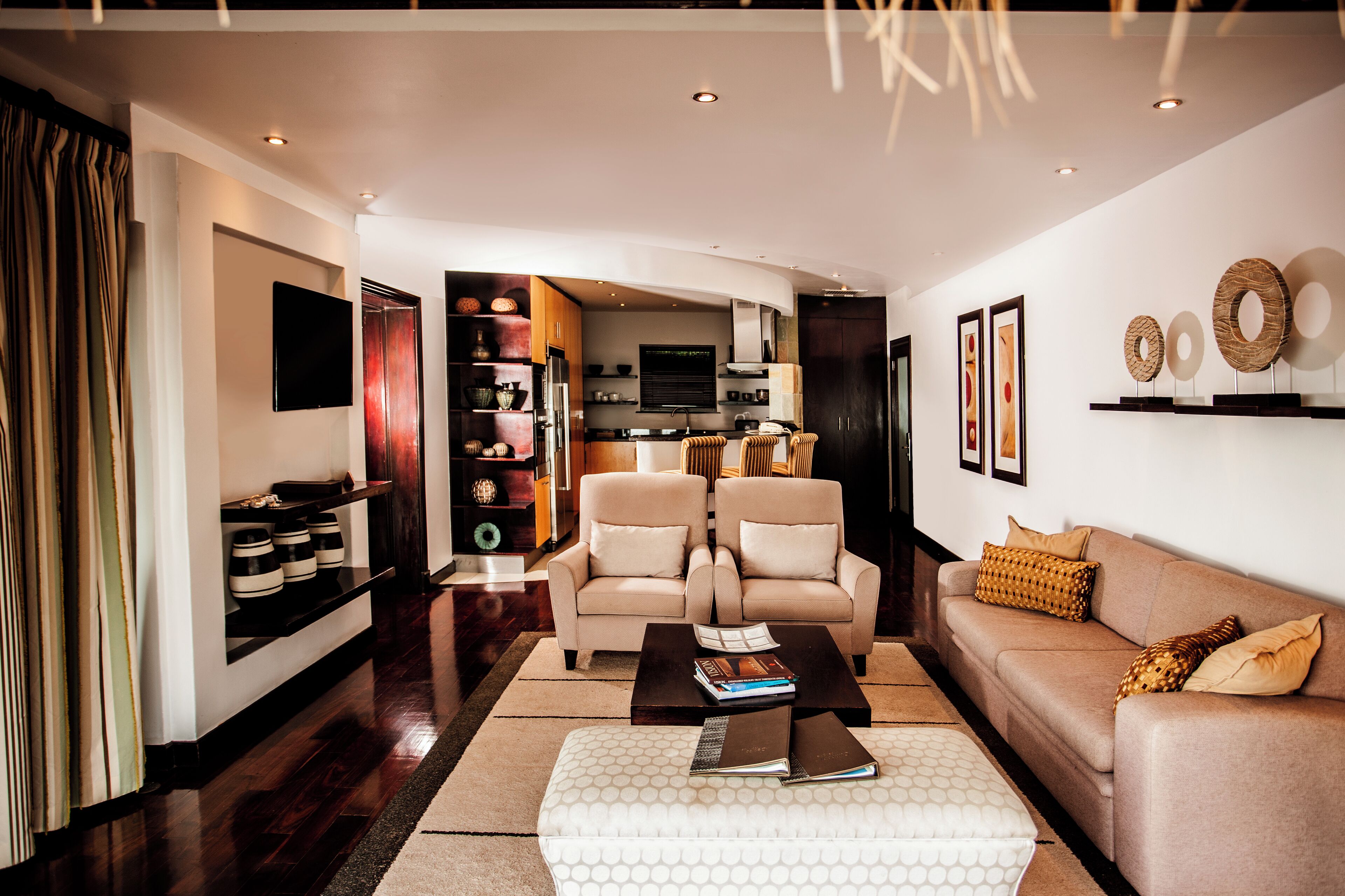 anantara pool villa | living area | flat-screen tv