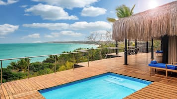 Villa, 2 Schlafzimmer, eigener Pool, Meerblick | Strand-/Meerblick