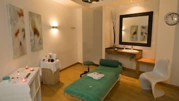 Behandlingsrum til par, kropsbehandlinger, body wrap-behandlinger