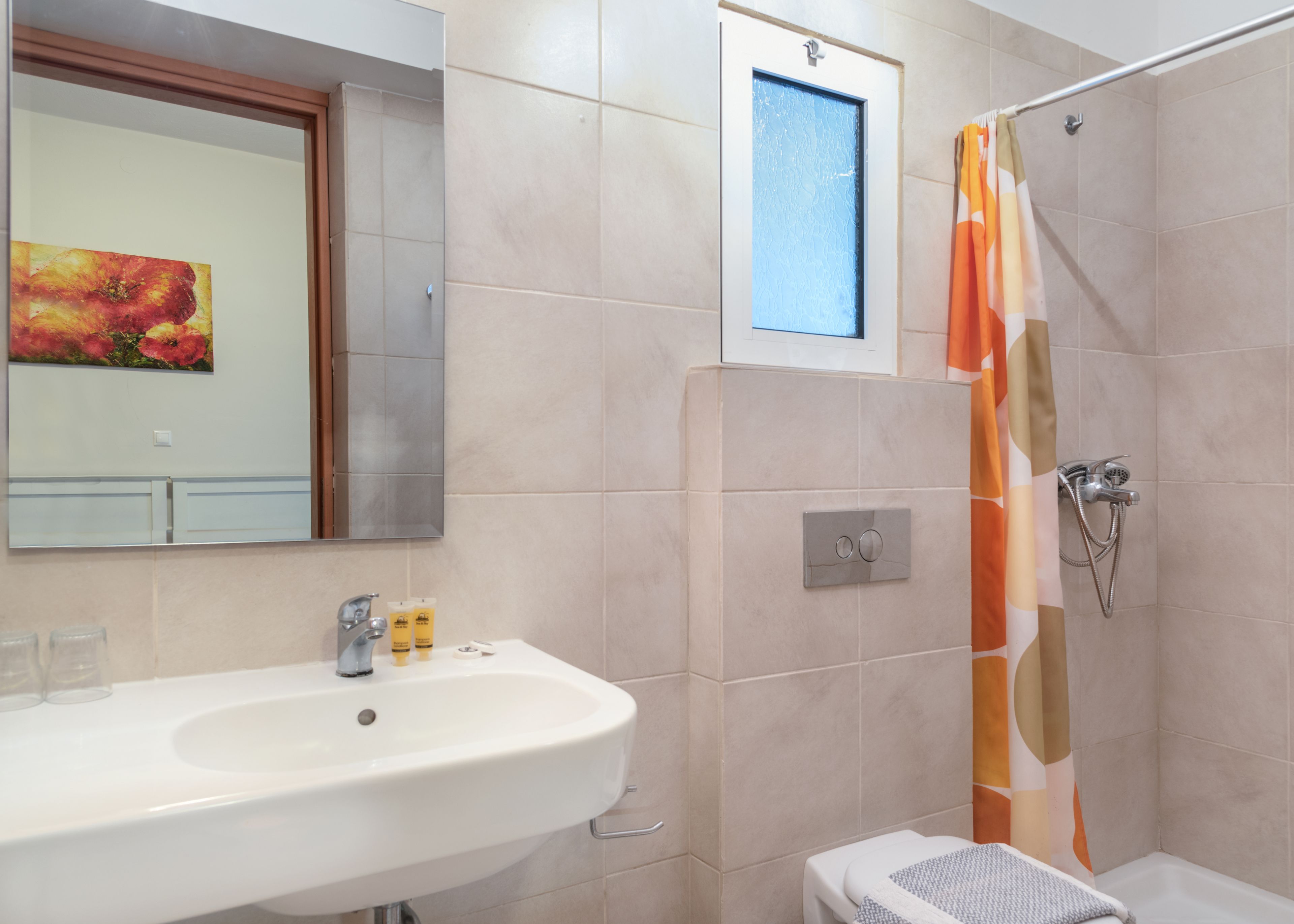 economy double room | bathroom shower