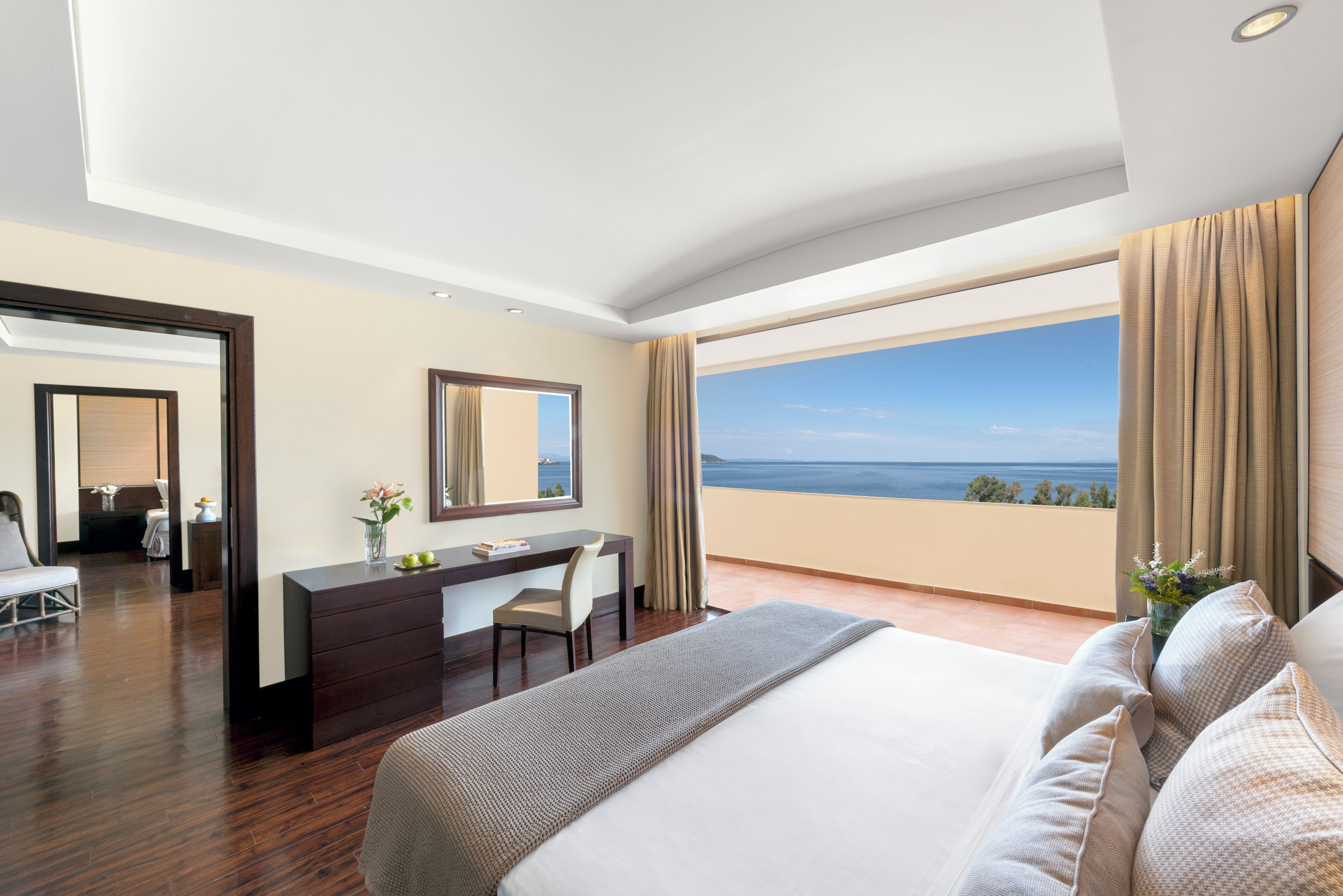 Grand Suite, 2 Bedrooms (Sea or Marina View) | Premium bedding, minibar, in-room safe, desk