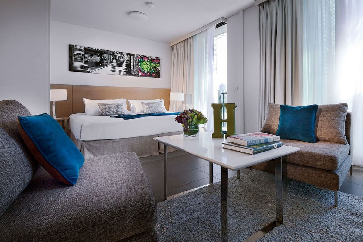 Premium bedding, pillow-top beds, in-room safe, individually decorated