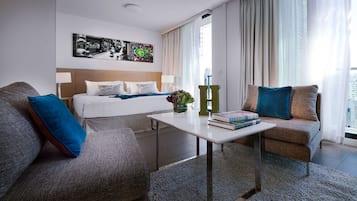 Premier Studio Apartment | Premium bedding, pillowtop beds, in-room safe, individually decorated