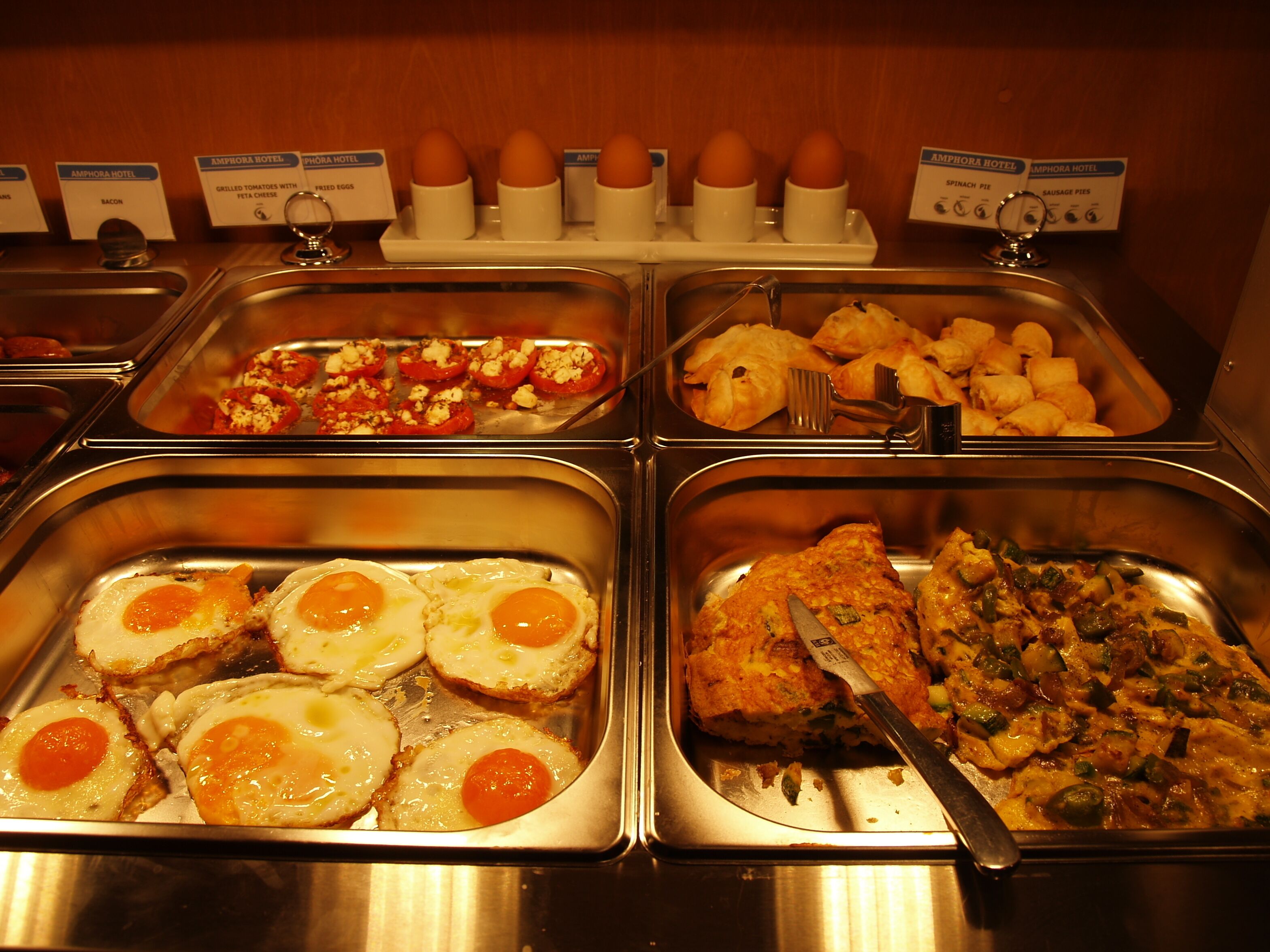 daily buffet breakfast (eur 15 per person)