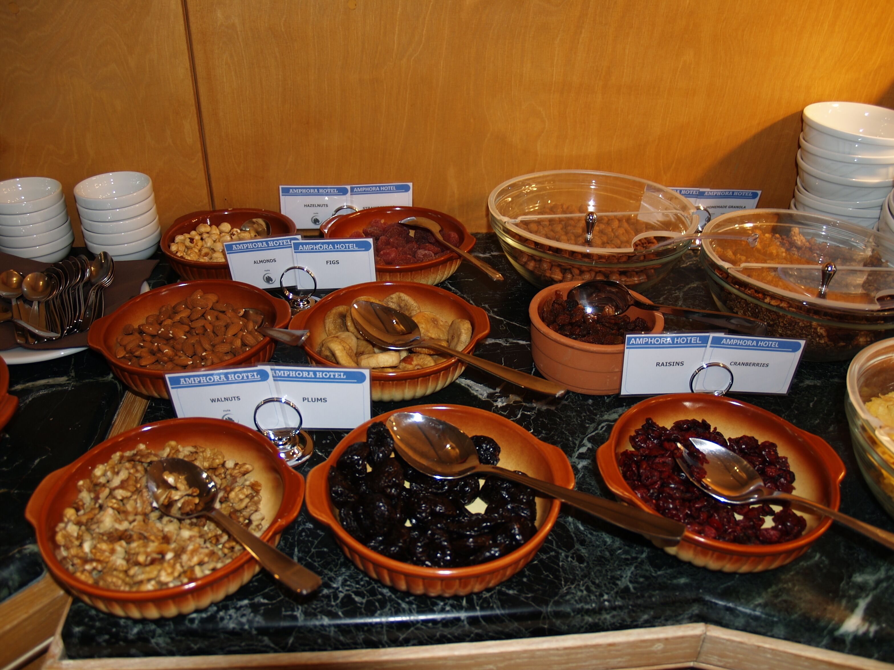 daily buffet breakfast (eur 15 per person)