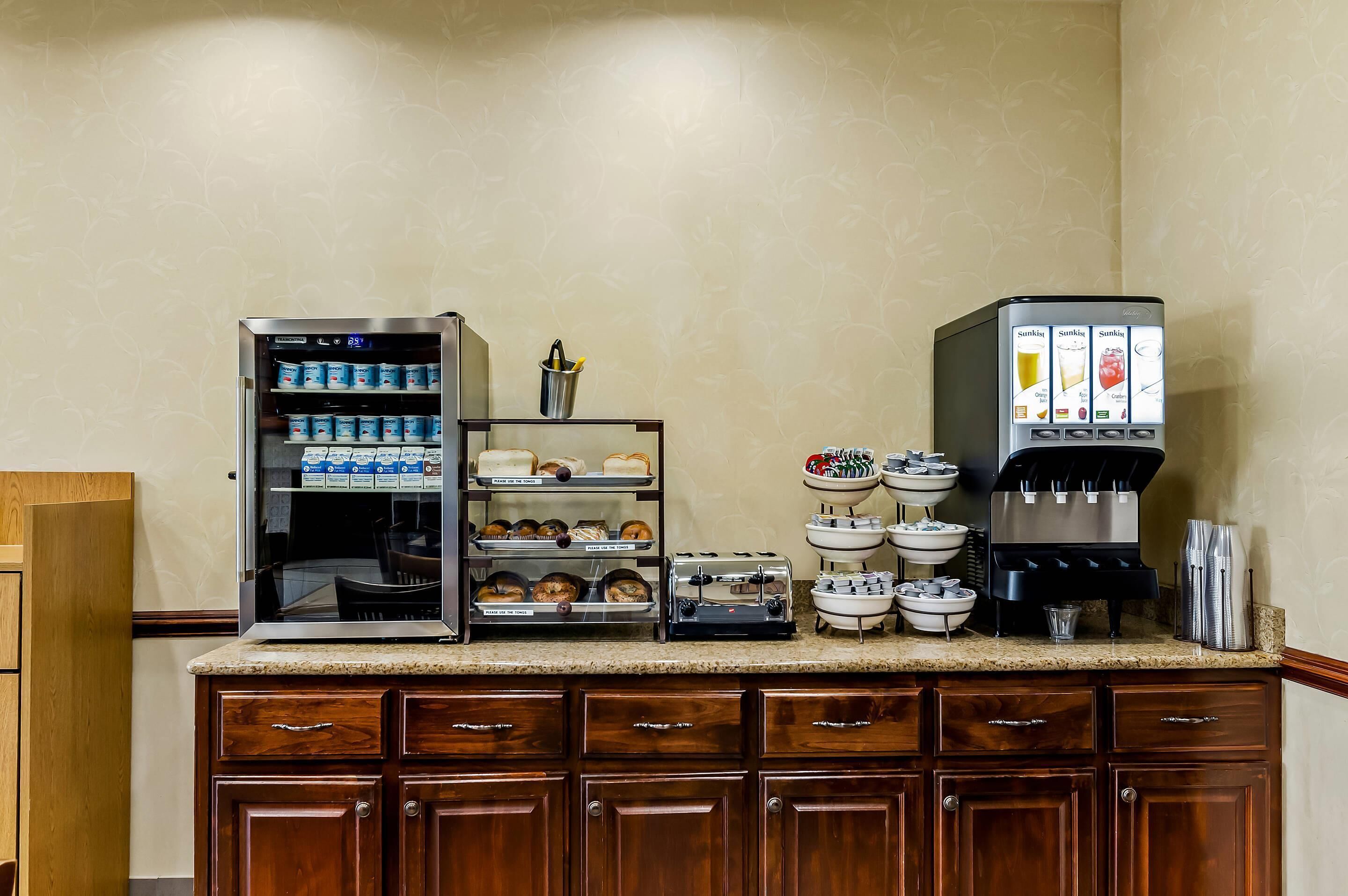 free daily buffet breakfast