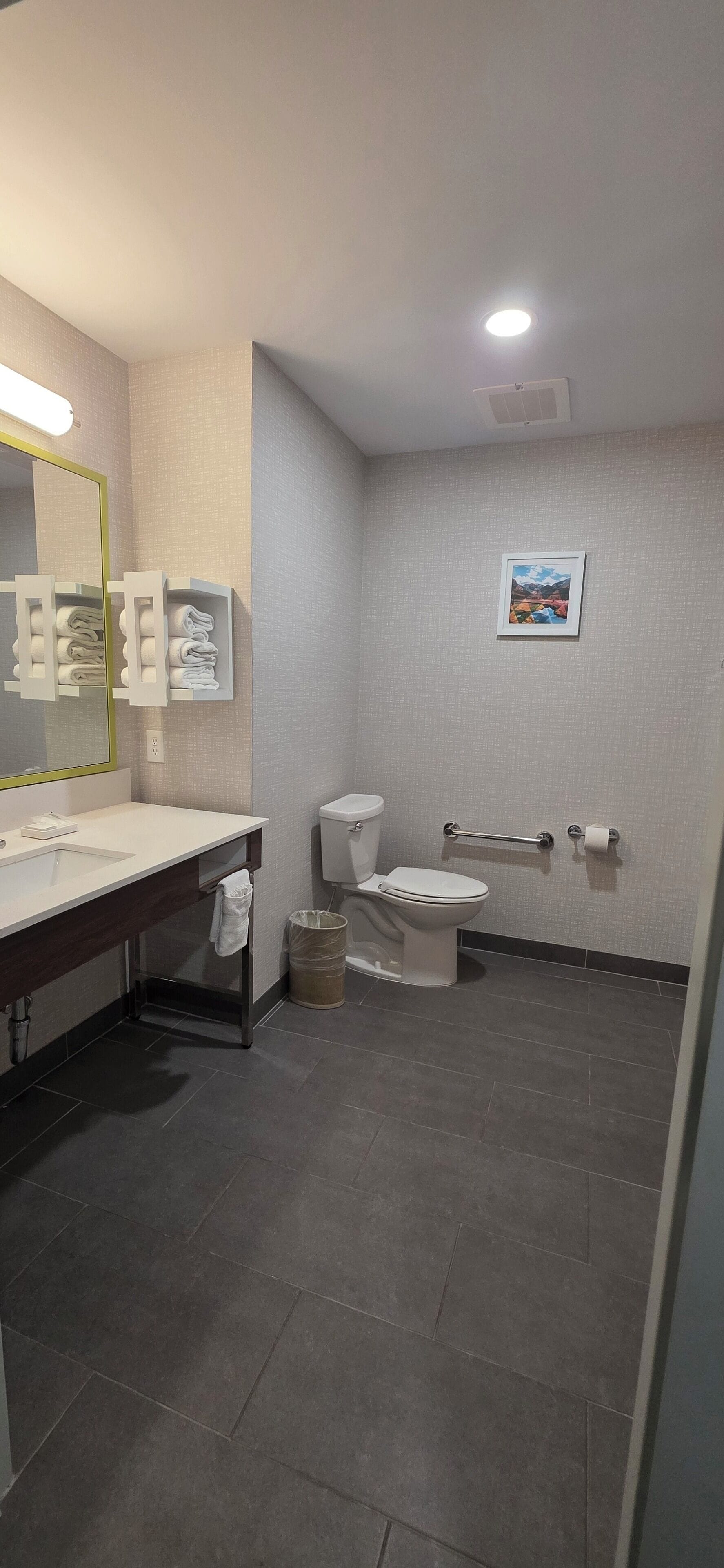 Room, 2 Queen Beds, Accessible, Bathtub (Hearing) | Bathroom | Free toiletries, hair dryer, towels