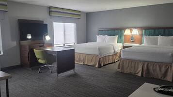 In-room safe, iron/ironing board, free WiFi, alarm clocks
