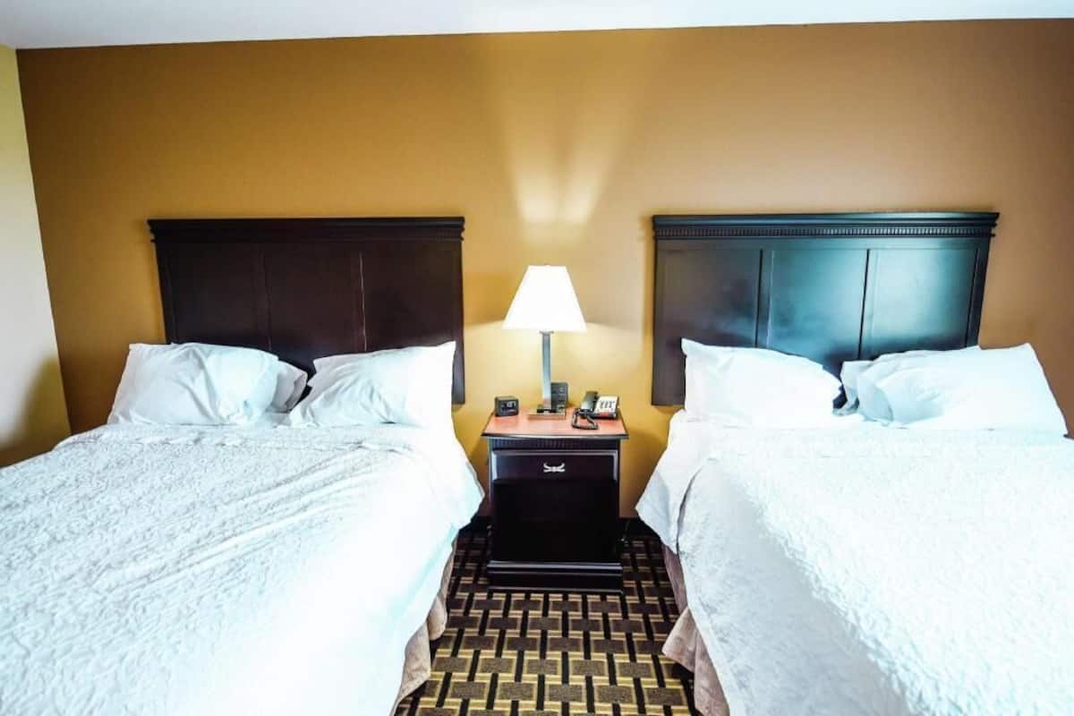 Blackout drapes, iron/ironing board, rollaway beds, free WiFi