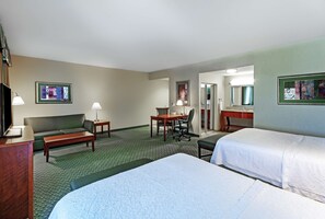 2 Queen Beds Studio Suite Non-Smoking | Down comforters, in-room safe, individually furnished, laptop workspace - Hampton Inn & Suites El Paso West (El Paso)