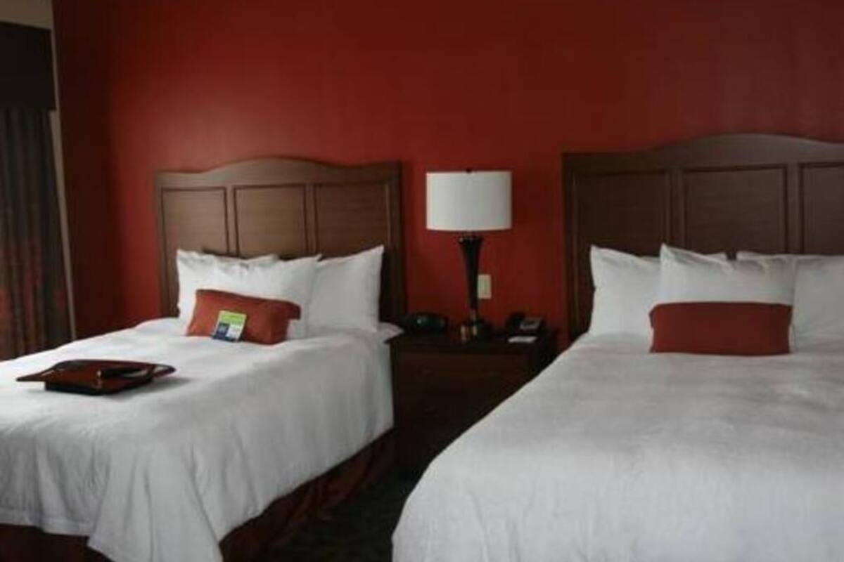 Hypo-allergenic bedding, desk, laptop workspace, iron/ironing board