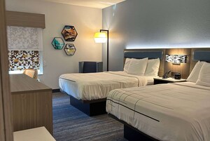 Premium bedding, down comforters, pillowtop beds, desk