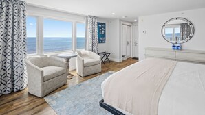 Rom – premier, 1 kingsize-seng med sovesofa, havutsikt, ved havkanten (King)