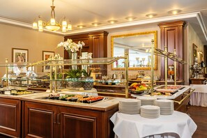 Daily buffet breakfast (EUR 22 per person)