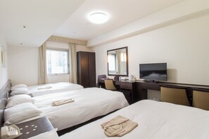 Premium bedding, desk, blackout curtains, iron/ironing board - Hearton Hotel Higashishinagawa (Tokyo)