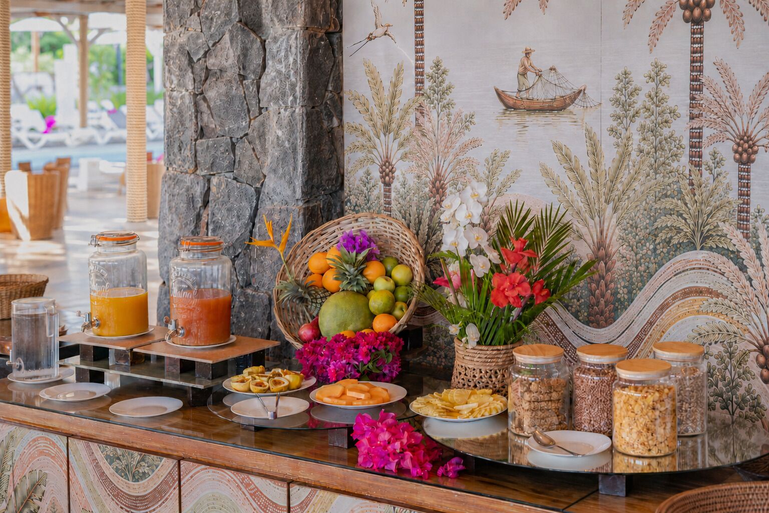 Frühstück, Mittagessen und Abendessen