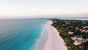 Beach nearby, sun loungers, beach umbrellas, beach towels