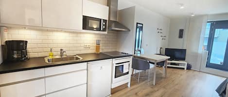 Studio Apartment - Bergstadastraeti 12 | 私人廚房 | 電冰箱、微波爐、爐台、咖啡機/沖茶器