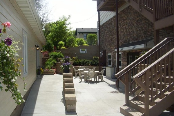 Blick von der Unterkunft