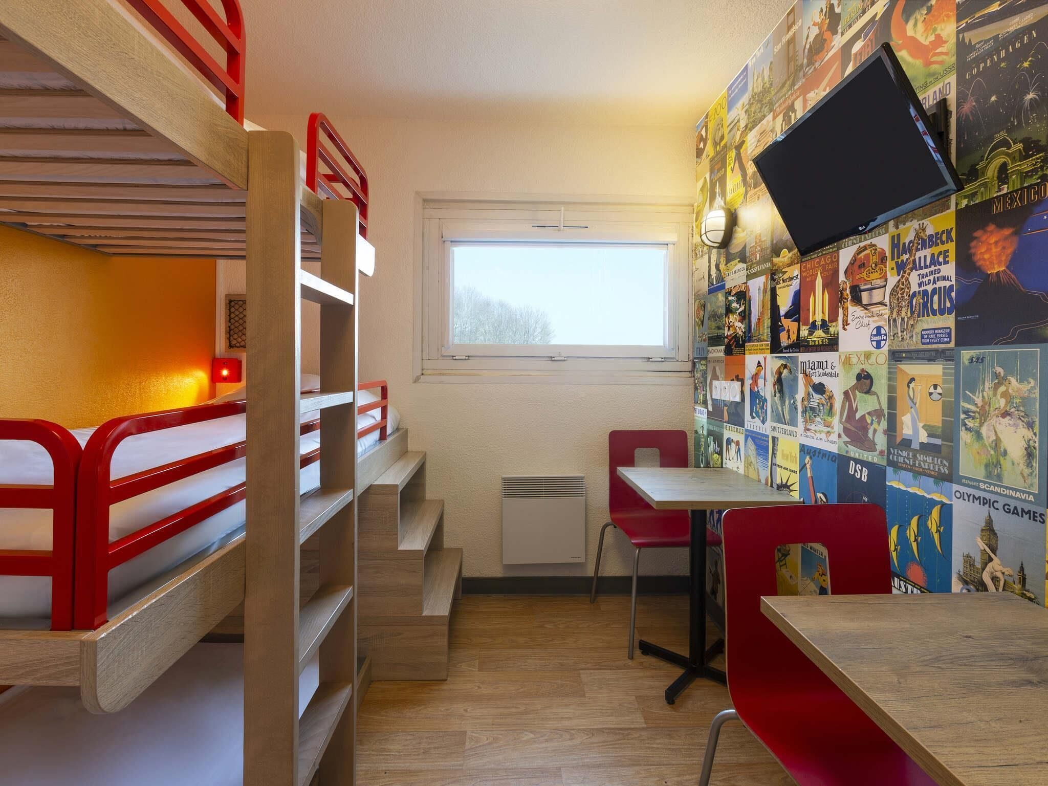Habitación, 3 camas individuales (Break Room - #ontheroad basics) | Cortinas blackout, insonorización, cunas gratuitas y wifi gratis 
