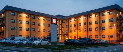 Front of property – evening/night