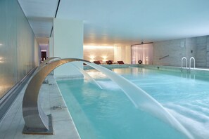 Indoor pool, seasonal outdoor pool, sun loungers - Altis Belem Hotel & Spa, Member of Design Hotels (Lisbon)