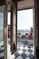 Habitación Deluxe doble, vistas al mar | Balcón