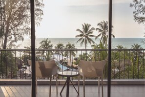 Studio Suite, 1 King Bed, Sea View | Balcony view - Hard Rock Hotel Penang (George Town)