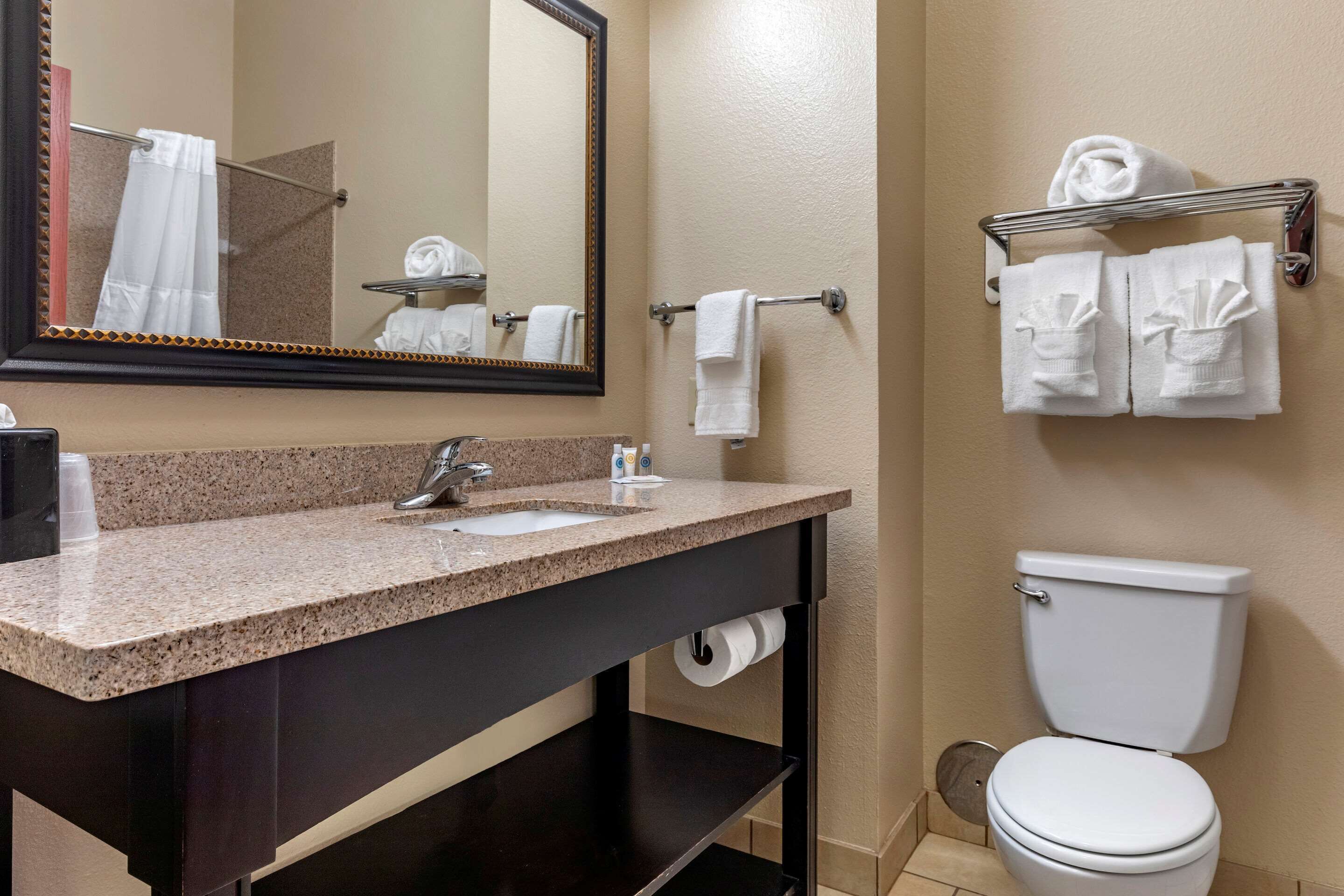 standard room, 1 king bed, non smoking | bathroom | hair dryer, towels