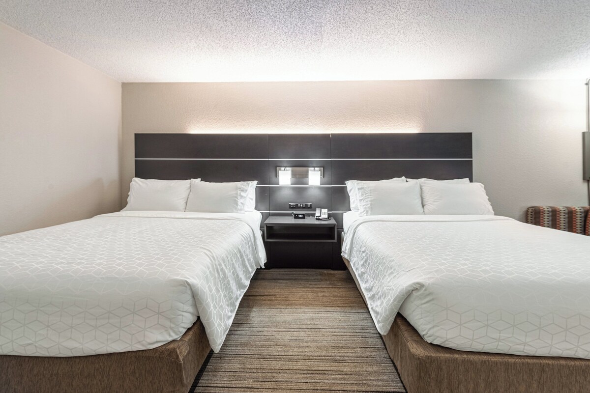 Standard Room, 2 Queen Beds | Pillow-top beds, desk, laptop workspace, blackout curtains