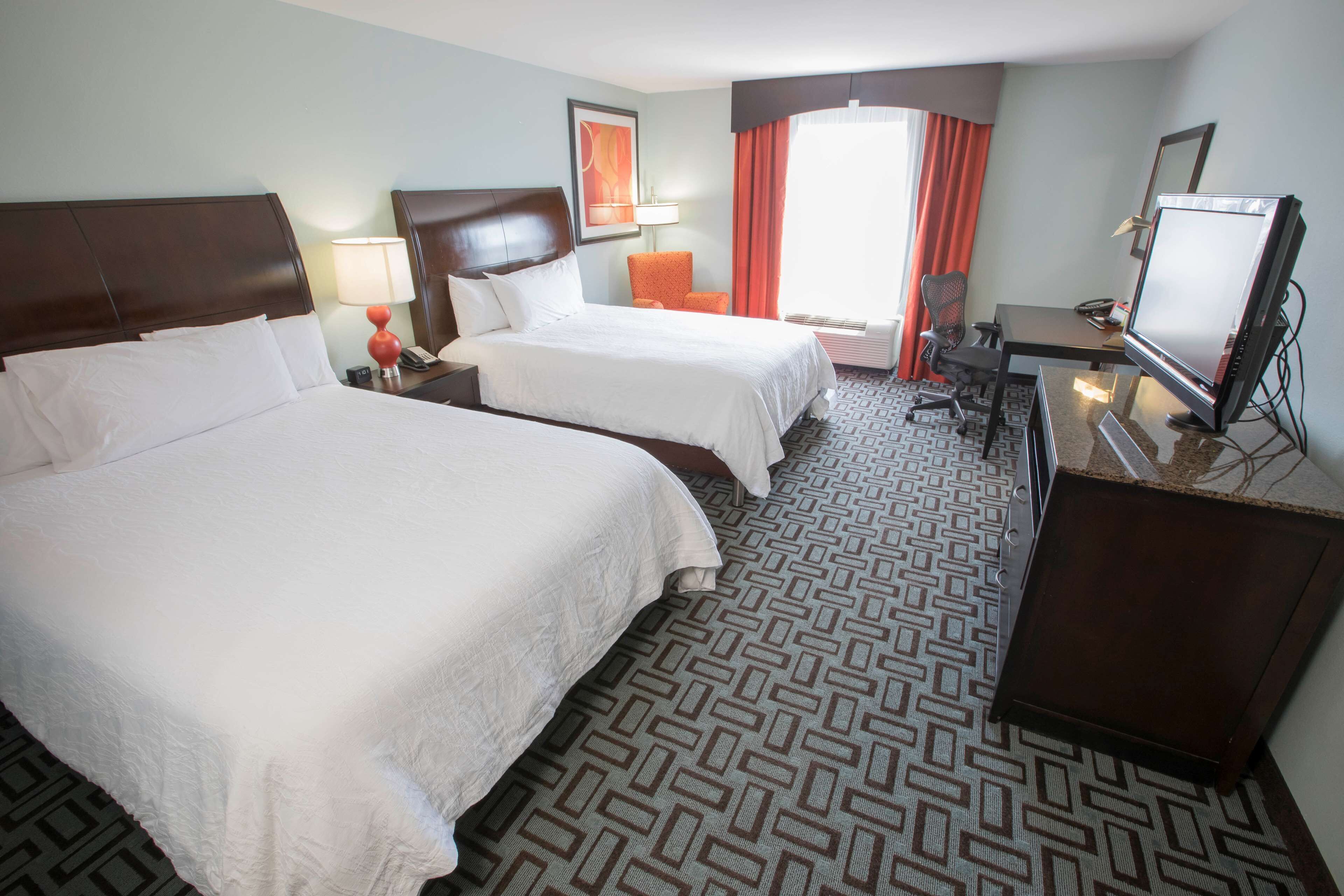 Premium bedding, pillowtop beds, in-room safe, desk